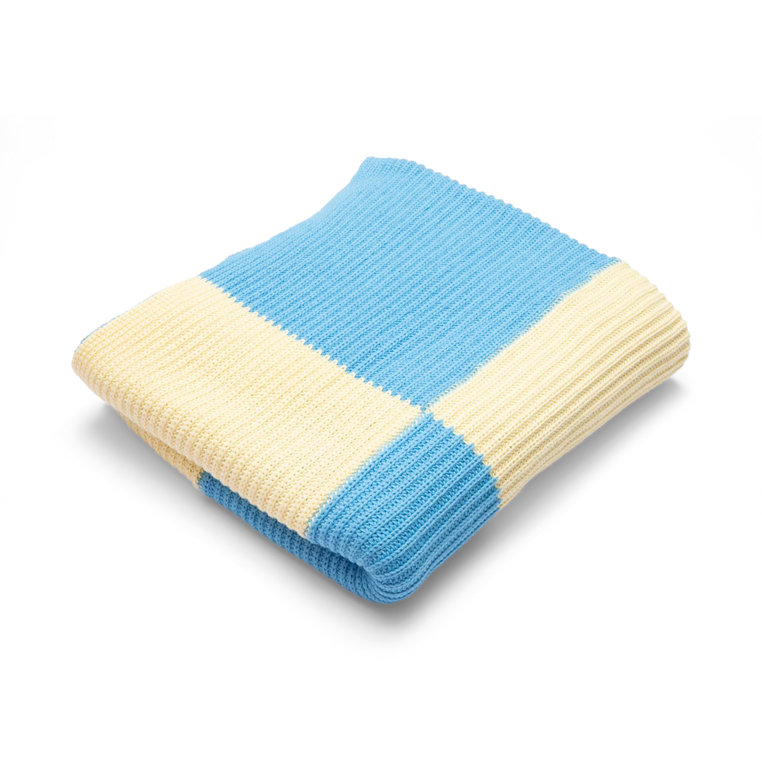 Sunday Blanket | Yellow + Blue