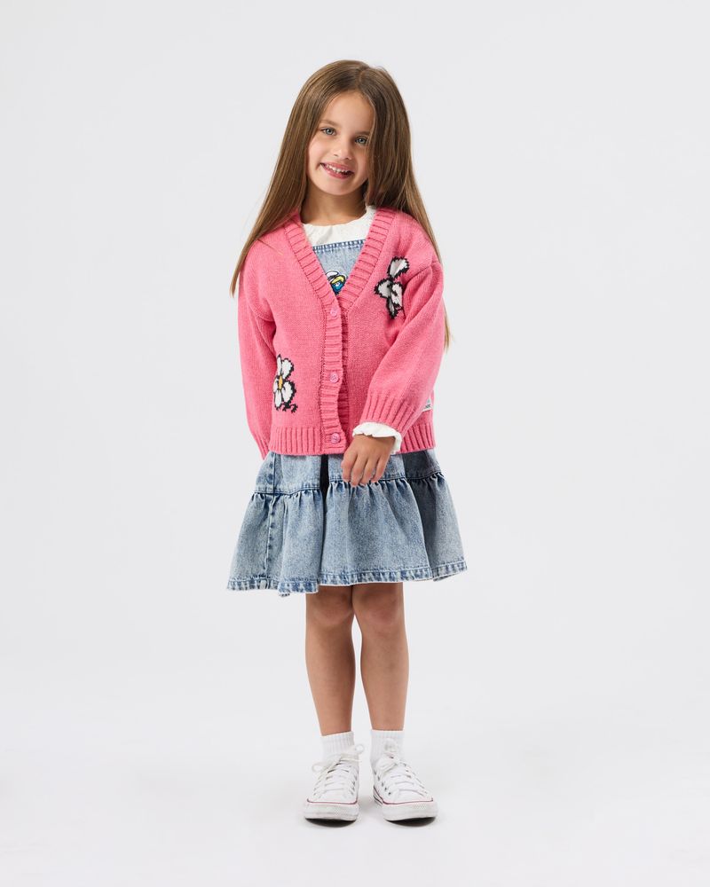 The Smurfs Flower Knit Cardigan