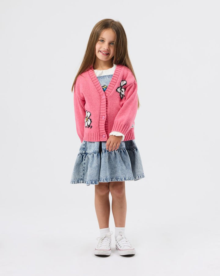 The Smurfs Flower Knit Cardigan