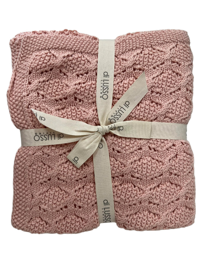 Blanket | Knit - Bailey - Pink