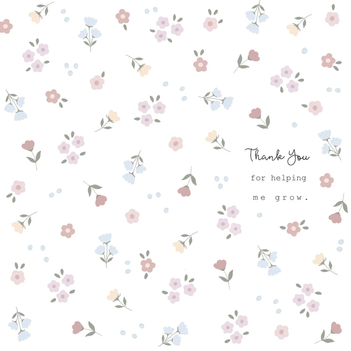Greeting Card | Thank You for Helping Me Grow