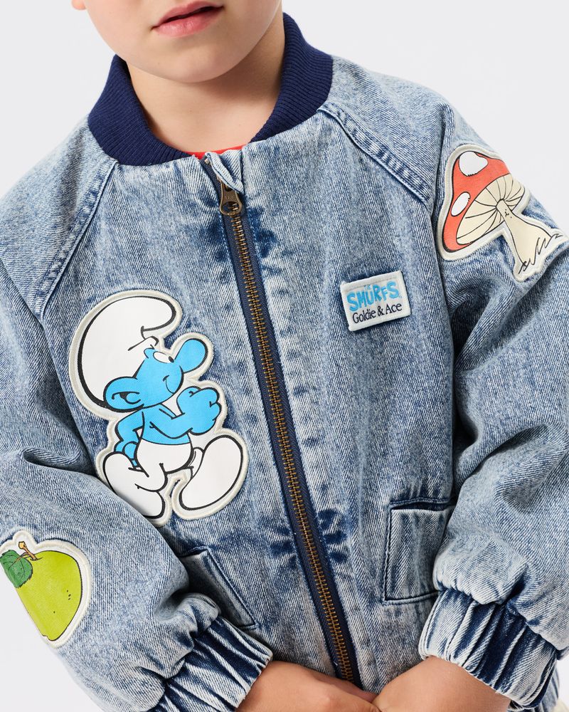 The Smurfs Badge Bomber Jacket