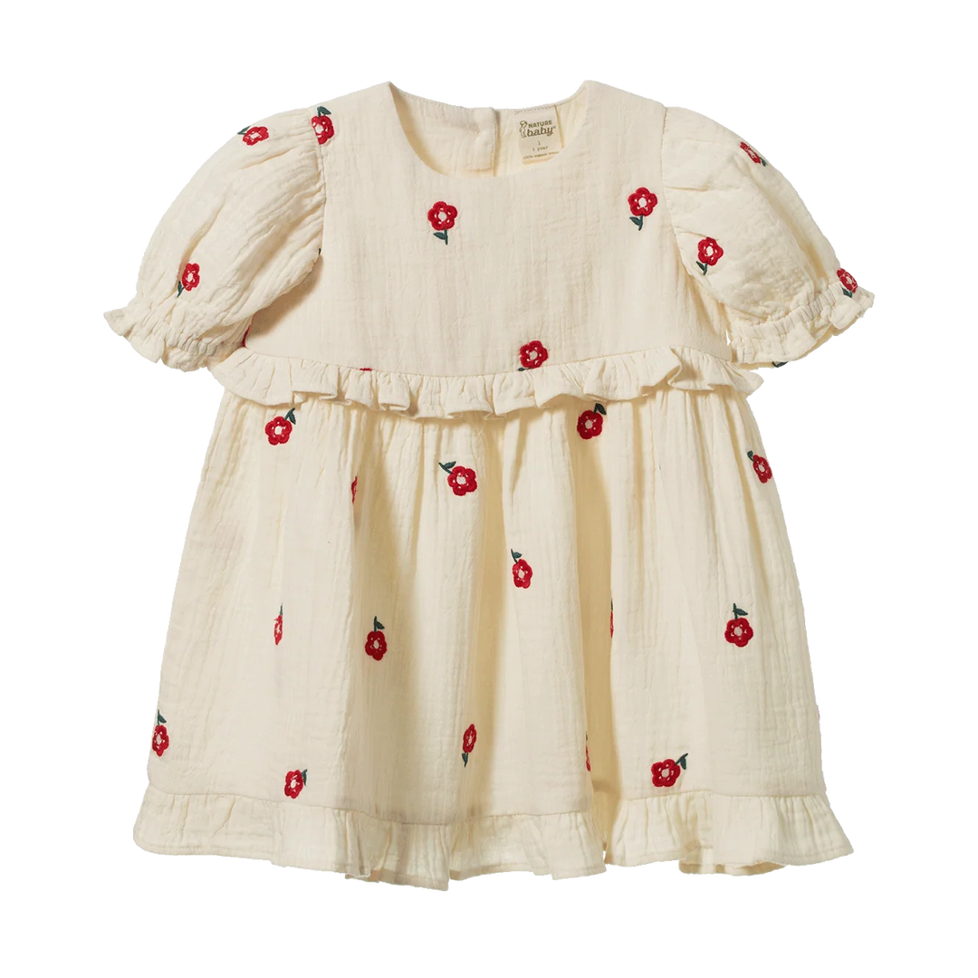 Valentina Dress - Red Flora