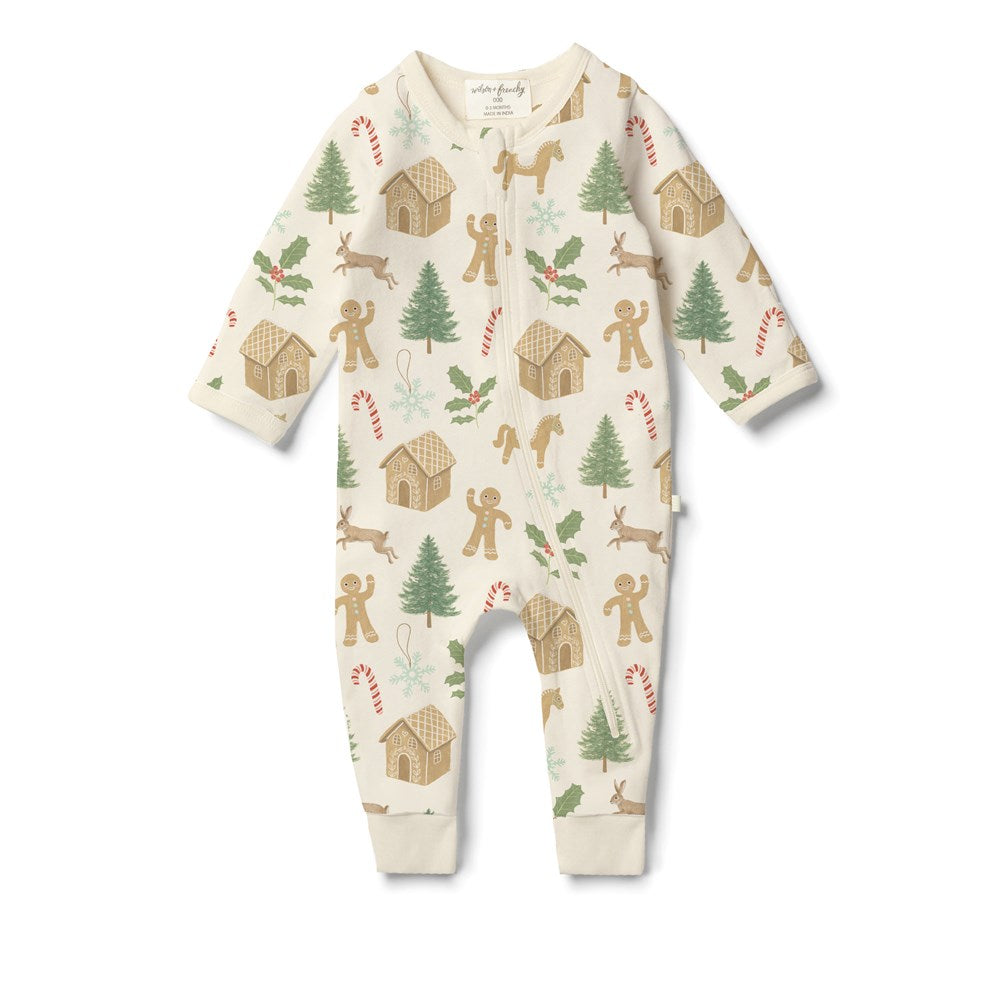 Zipsuit | Organic - Holly Jolly Magic