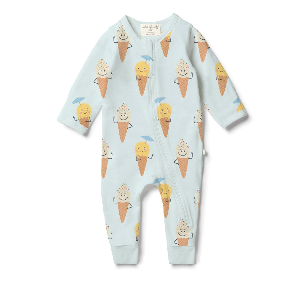 Zipsuit | Organic - Frosty Friends