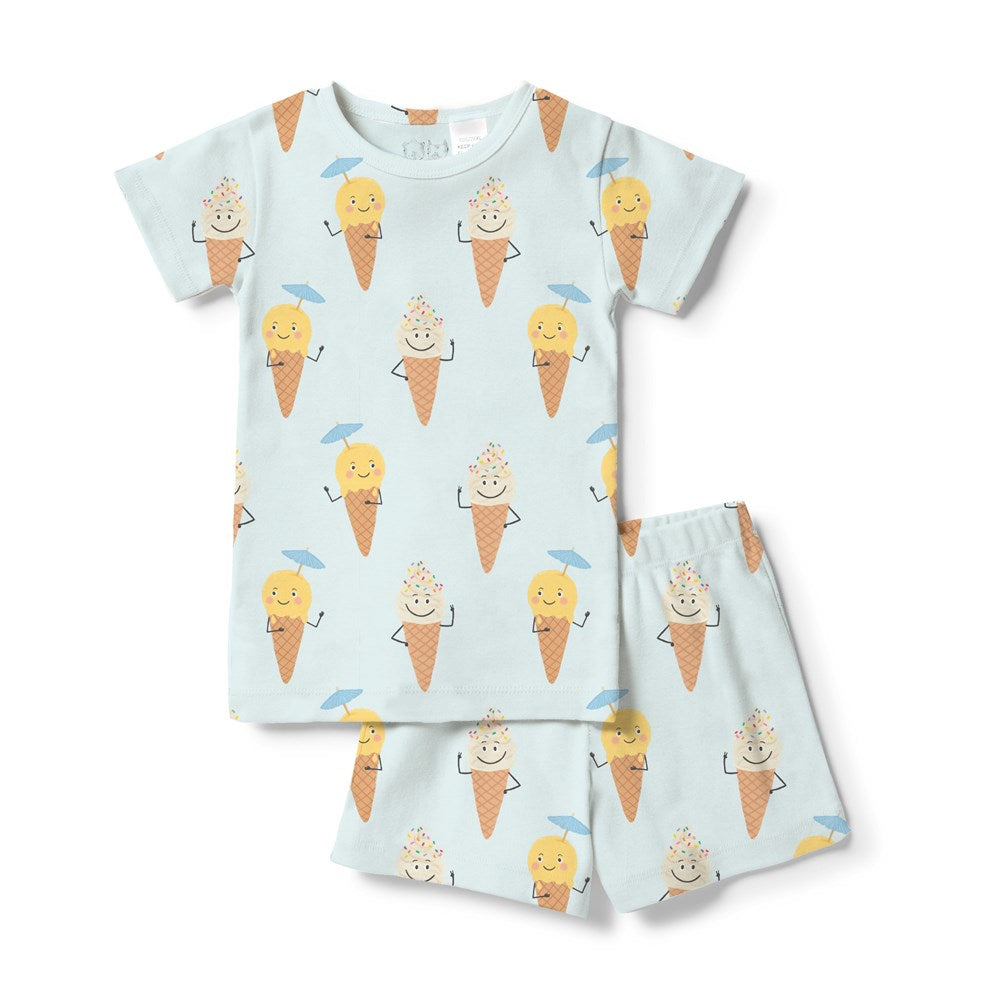 Short Sleeve Pyjamas | Organic - Frosty Friends