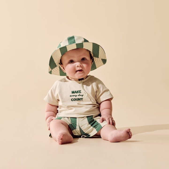 Hat | Cotton - Ocean Stripe