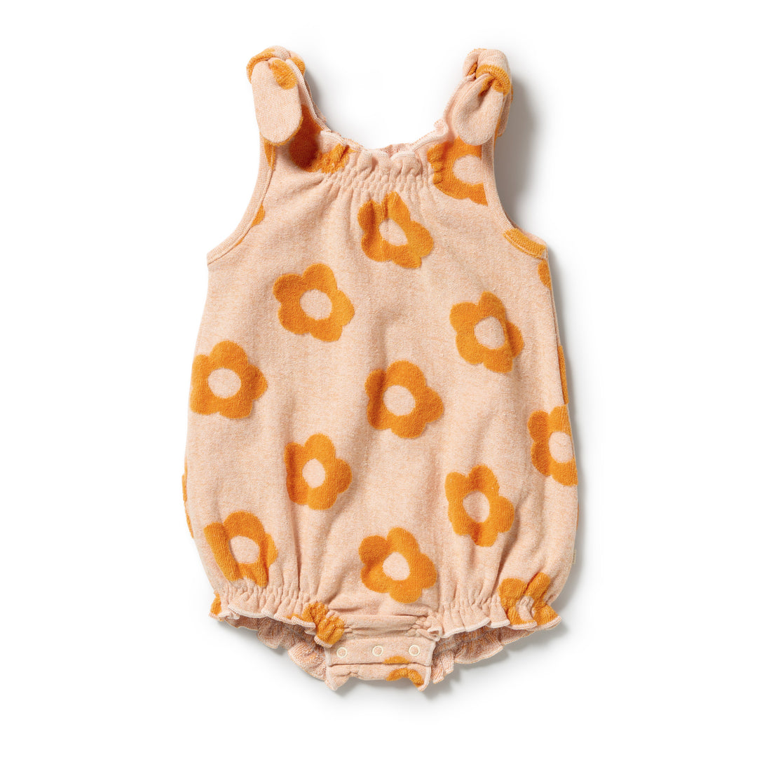 Playsuit | Organic Terry - Daisy Glow