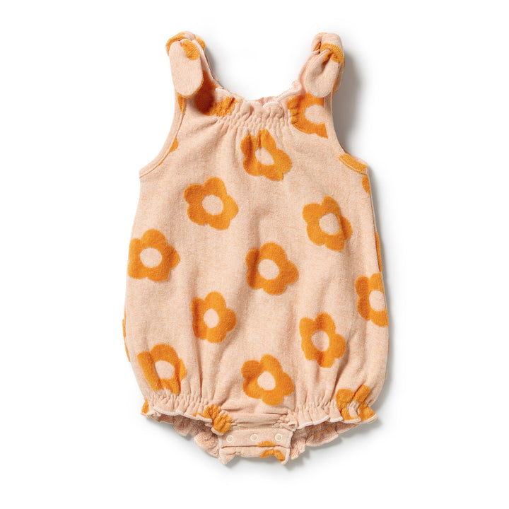 Playsuit | Organic Terry - Daisy Glow