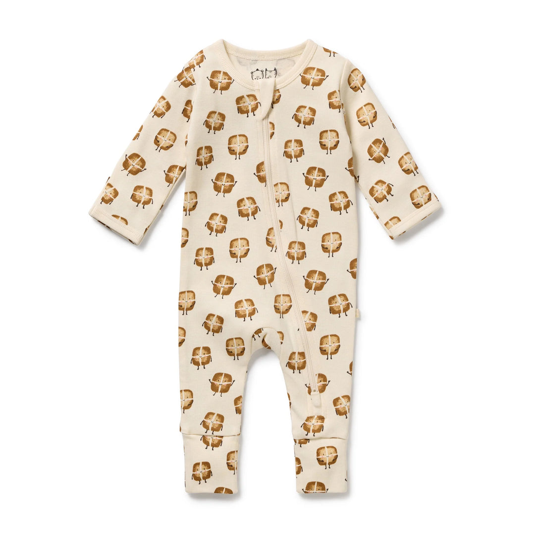 Zipsuit | Organic - Hot Cross Buns
