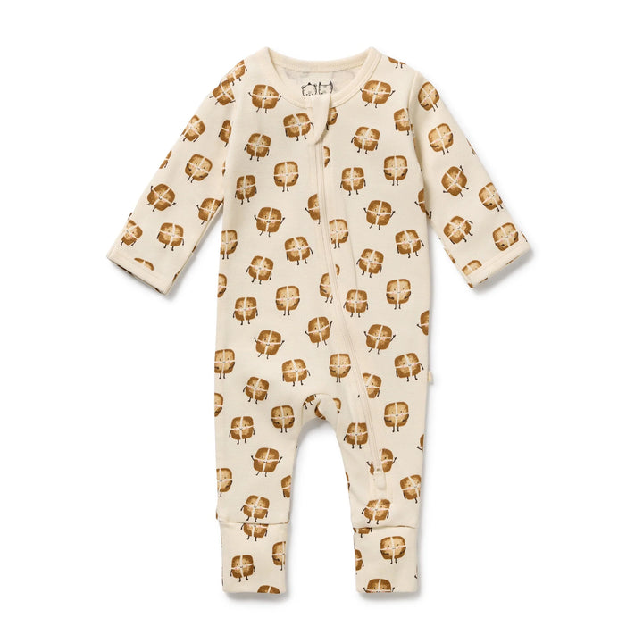 Zipsuit | Organic - Hot Cross Buns