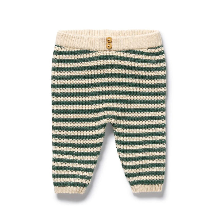 Pant | Organic Knitted - Clover Stripe