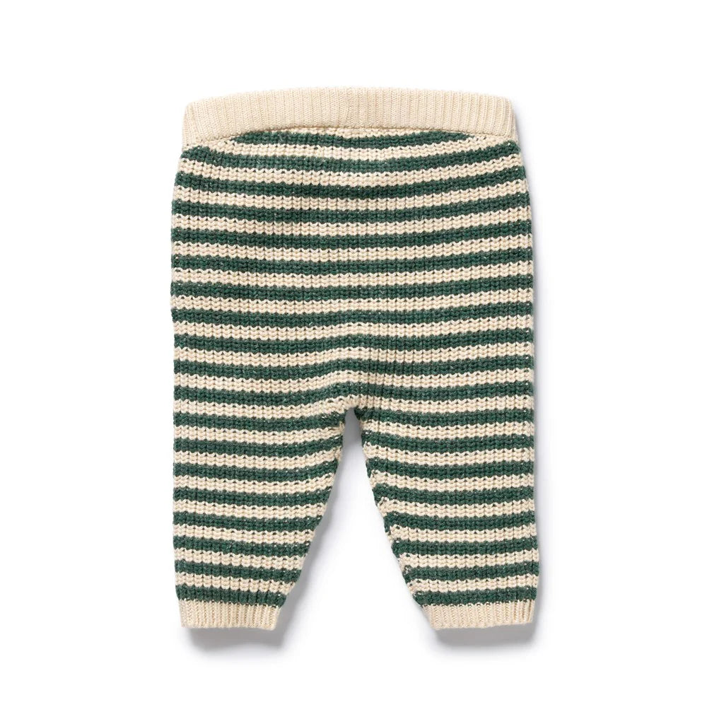 Pant | Organic Knitted - Clover Stripe