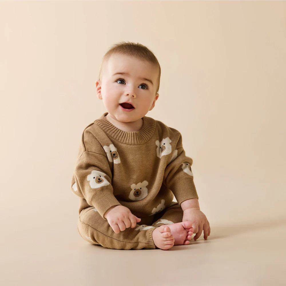 Pant | Organic Knitted - Beary Cute