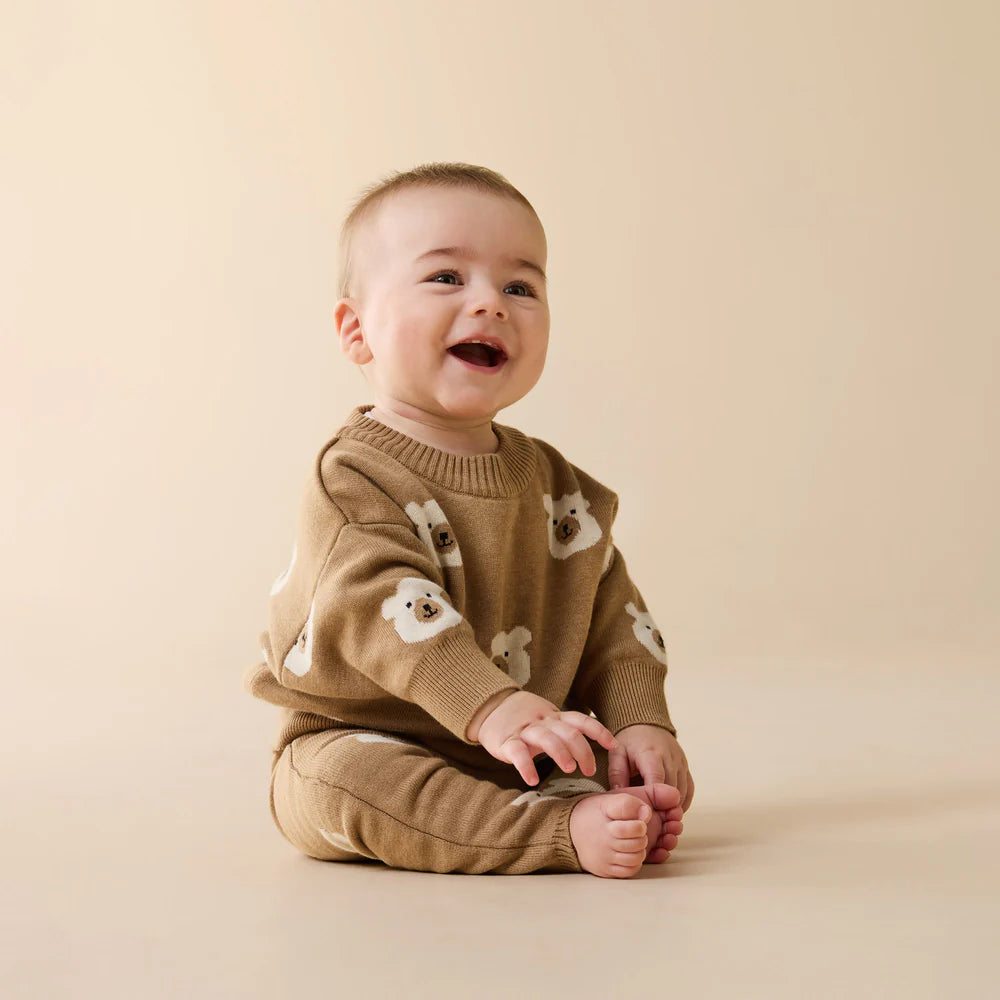 Pant | Organic Knitted - Beary Cute