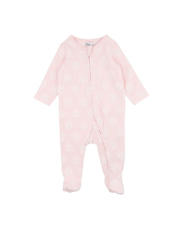 Zipsuit | Organic - Pink Flower Blossom