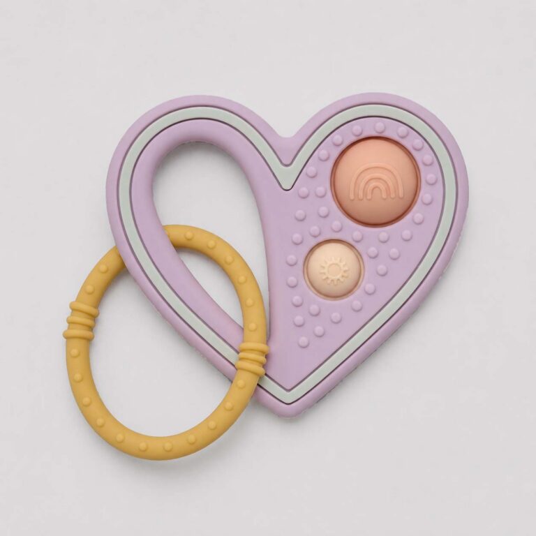 Teether | Heart Silicone Pop