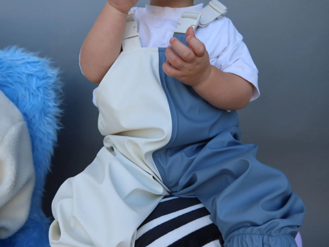 Waterproof Overalls - Cloud & Cream