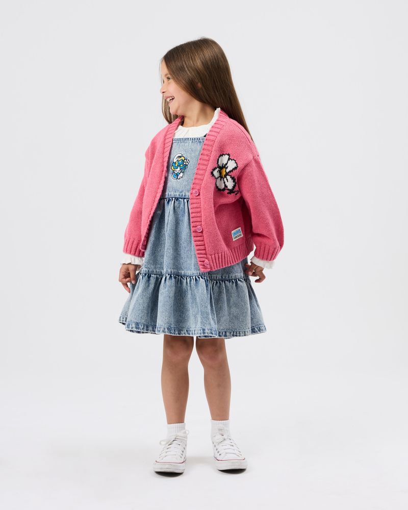 The Smurfs Flower Knit Cardigan