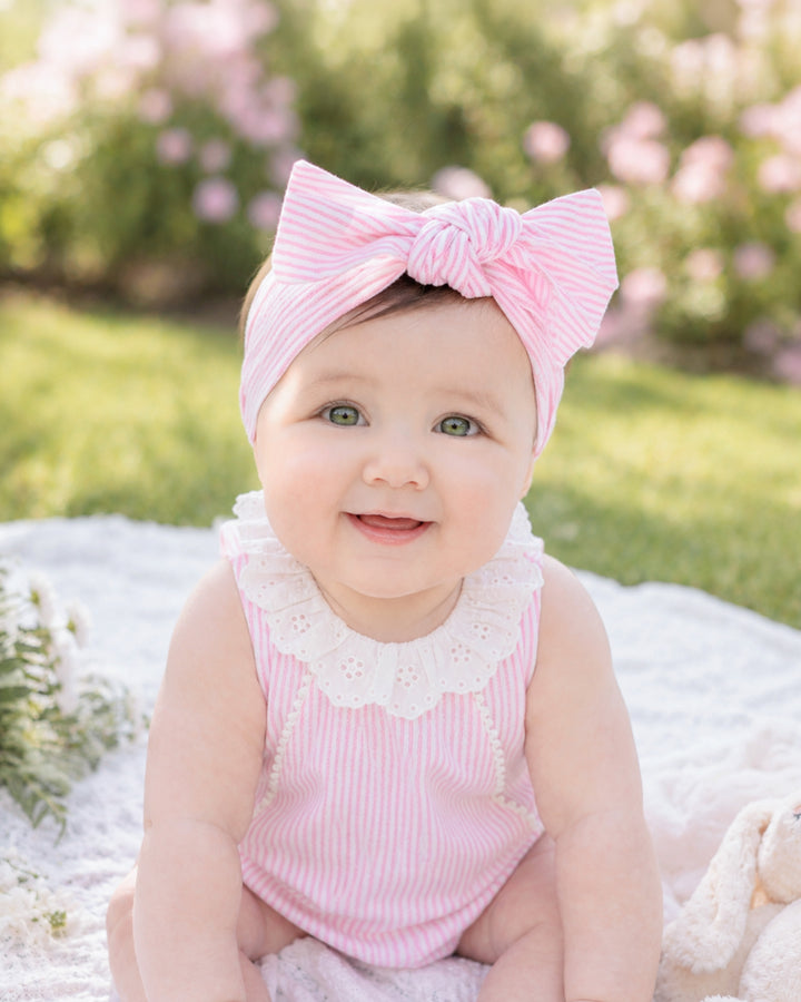Headband | Willa Stripe - Musk Pink
