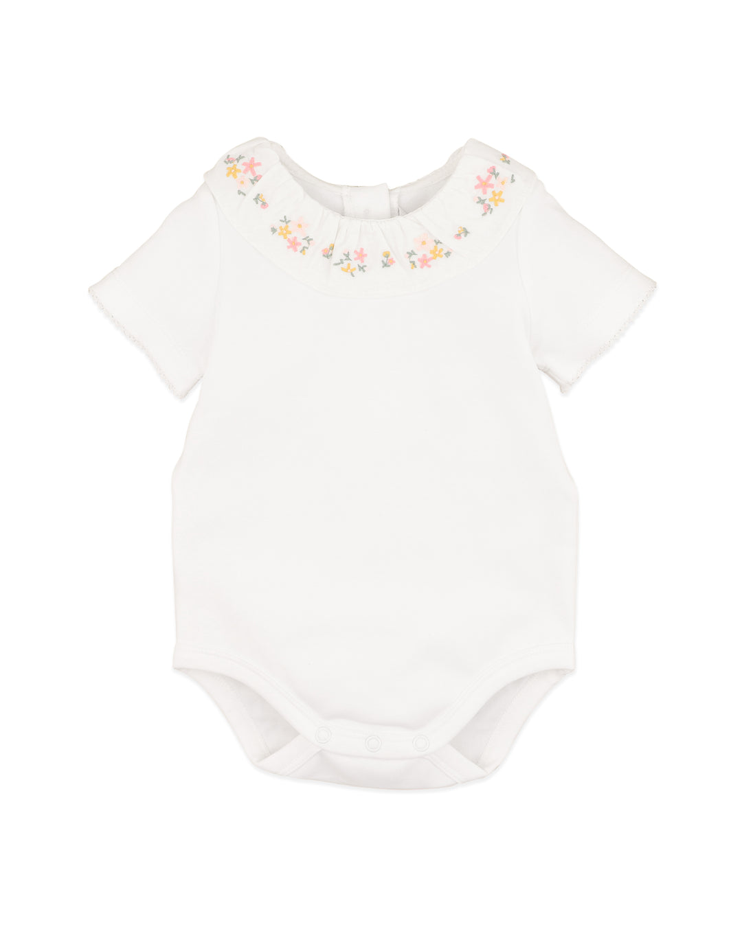 Willa Organic Emb. Collar Bodysuit