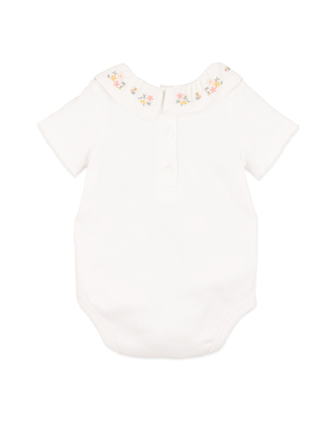 Willa Organic Emb. Collar Bodysuit