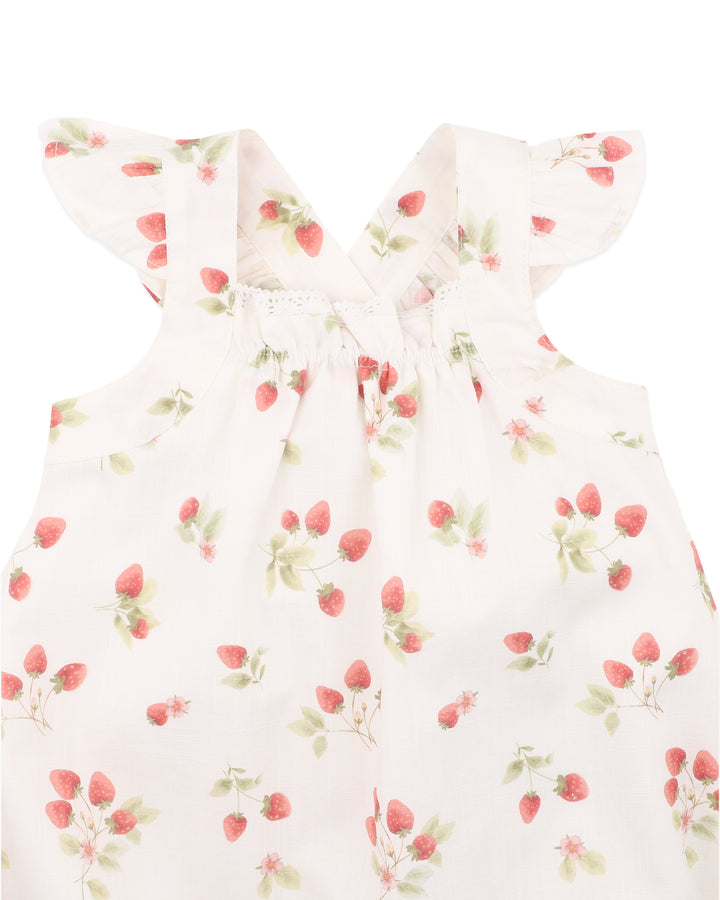 Romper | Poppy - Strawberry