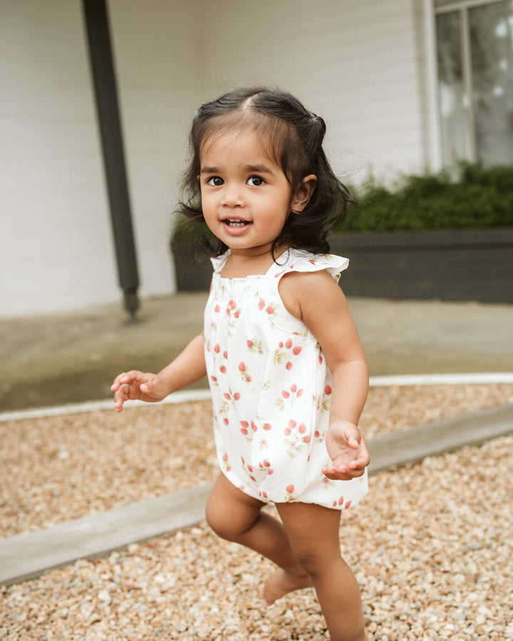 Romper | Poppy - Strawberry