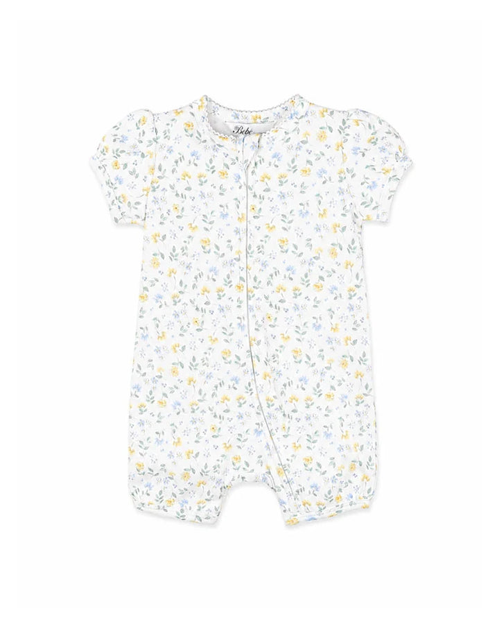 Libby Organic Ss Zip Romper
