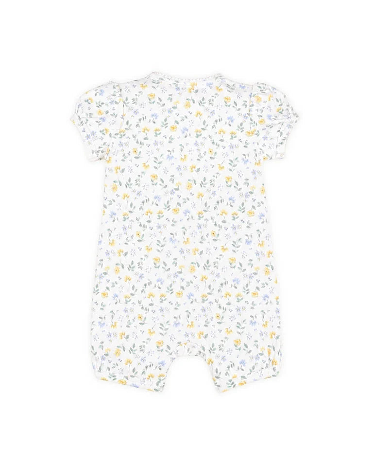 Libby Organic Ss Zip Romper
