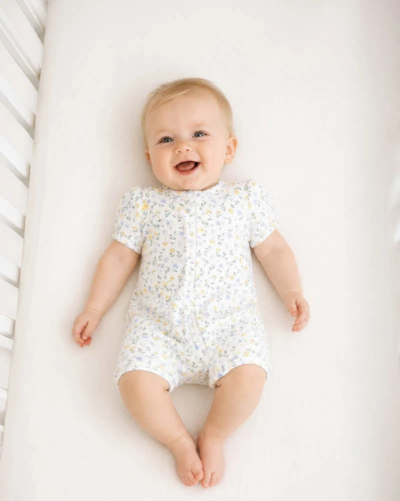 Libby Organic Ss Zip Romper