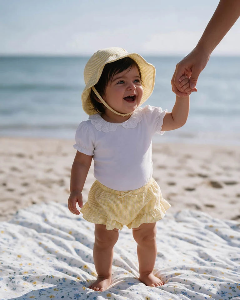 Libby Organic Lace Collar Bodysuit