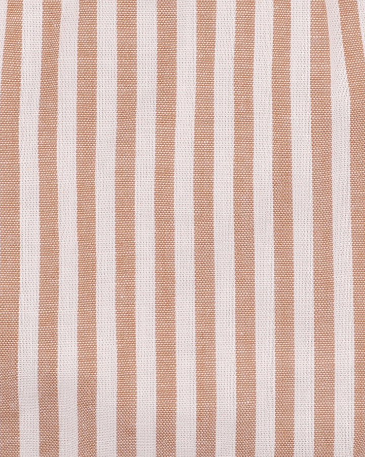 Brady Woven Shorts | Caramel Stripe