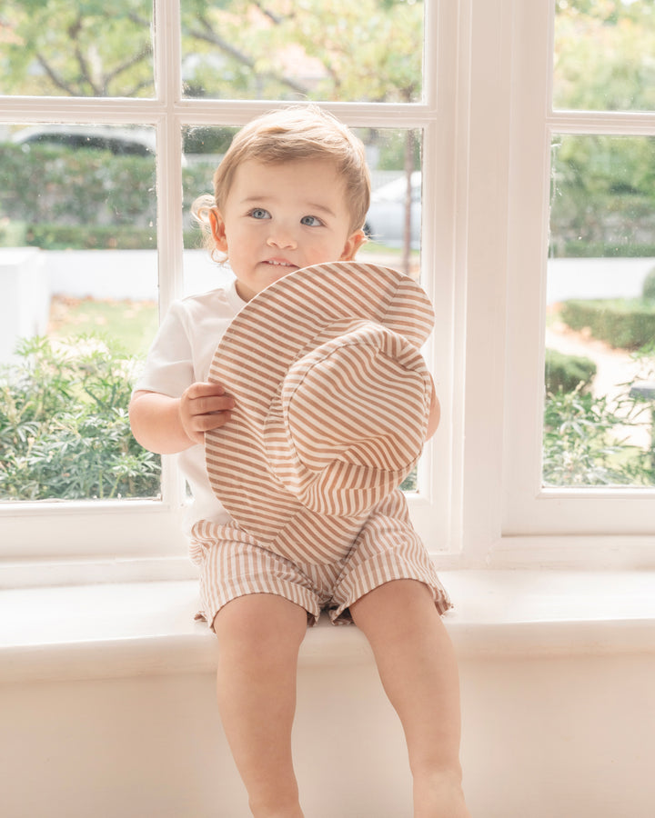 Brady Sunhat | Caramel Stripe