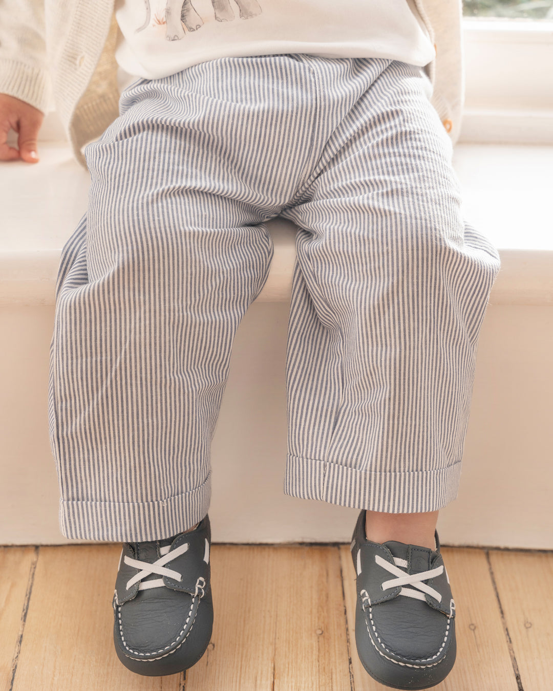 Brady Woven Pants | Indigo Stripe