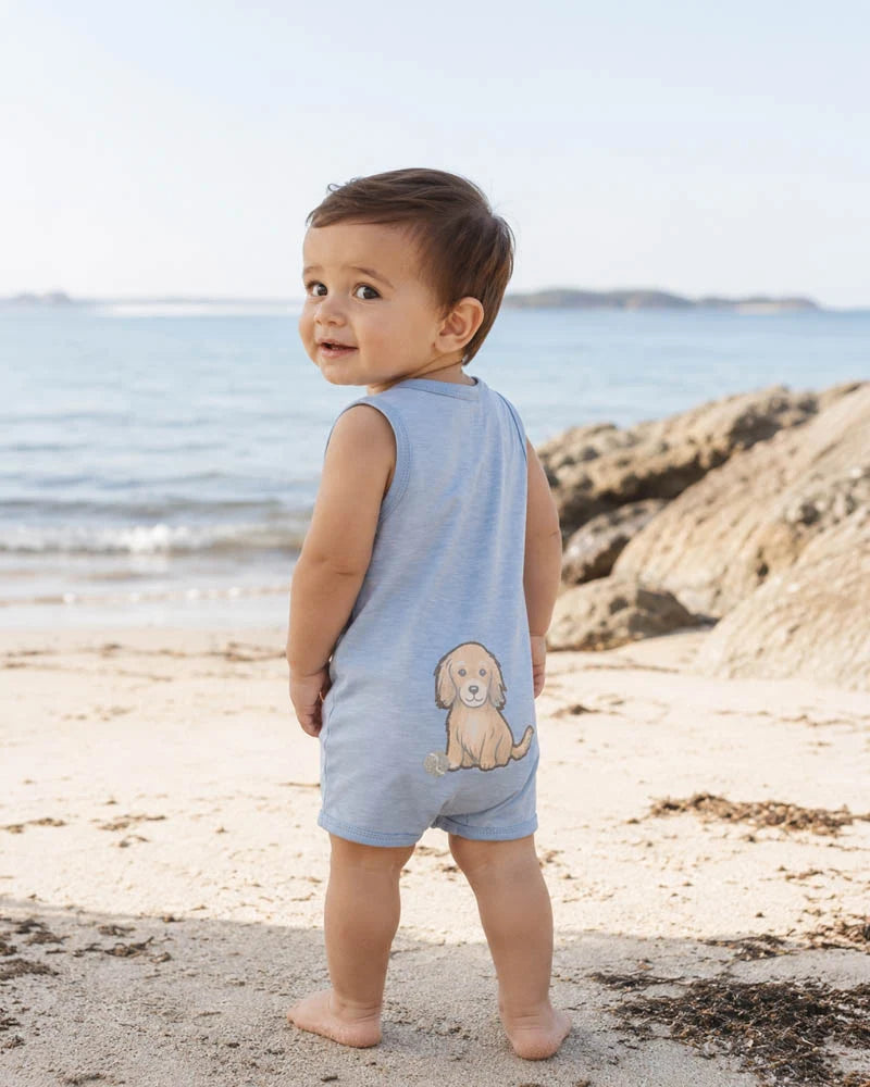 Max Print Puppy Romper