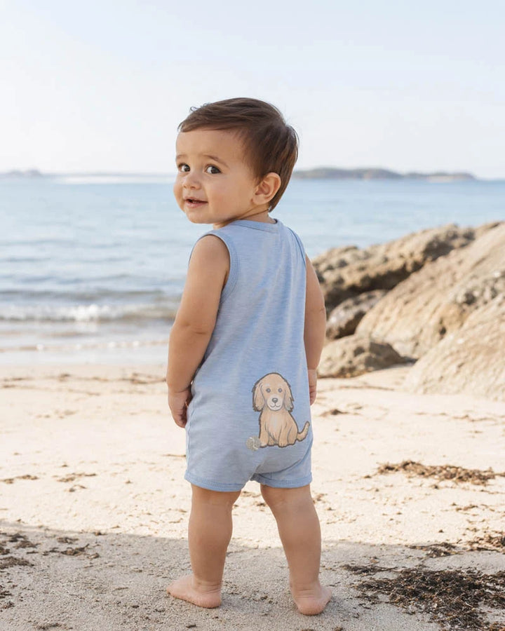 Max Print Puppy Romper