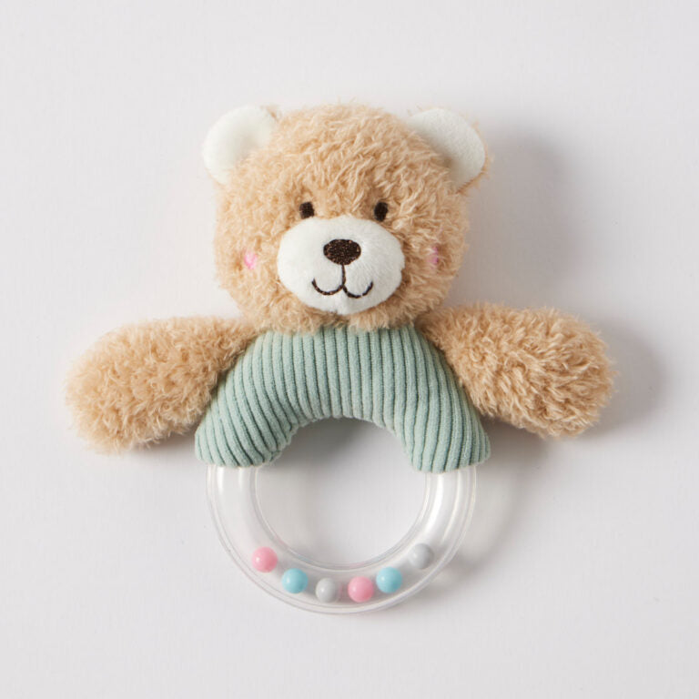 Hugglies | Rattle - Teddy Bear Blue