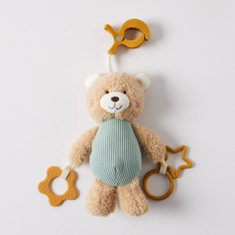 Hugglies | Clip-on Toy - Teddy Bear Blue