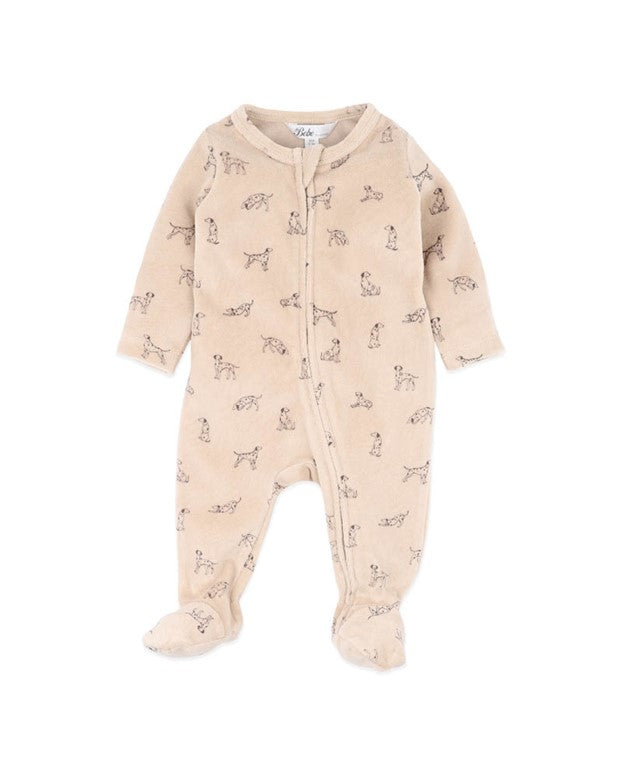 Onesie | Velour LS Zipsuit - Otto