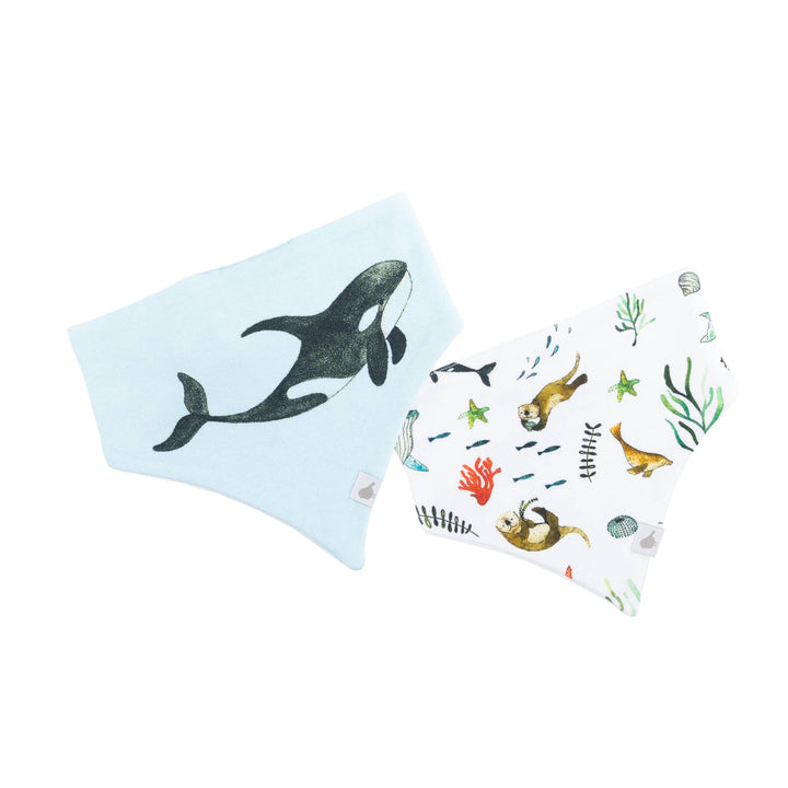 Bandana Bib - Twin Pack | Organic Cotton - Under the Sea