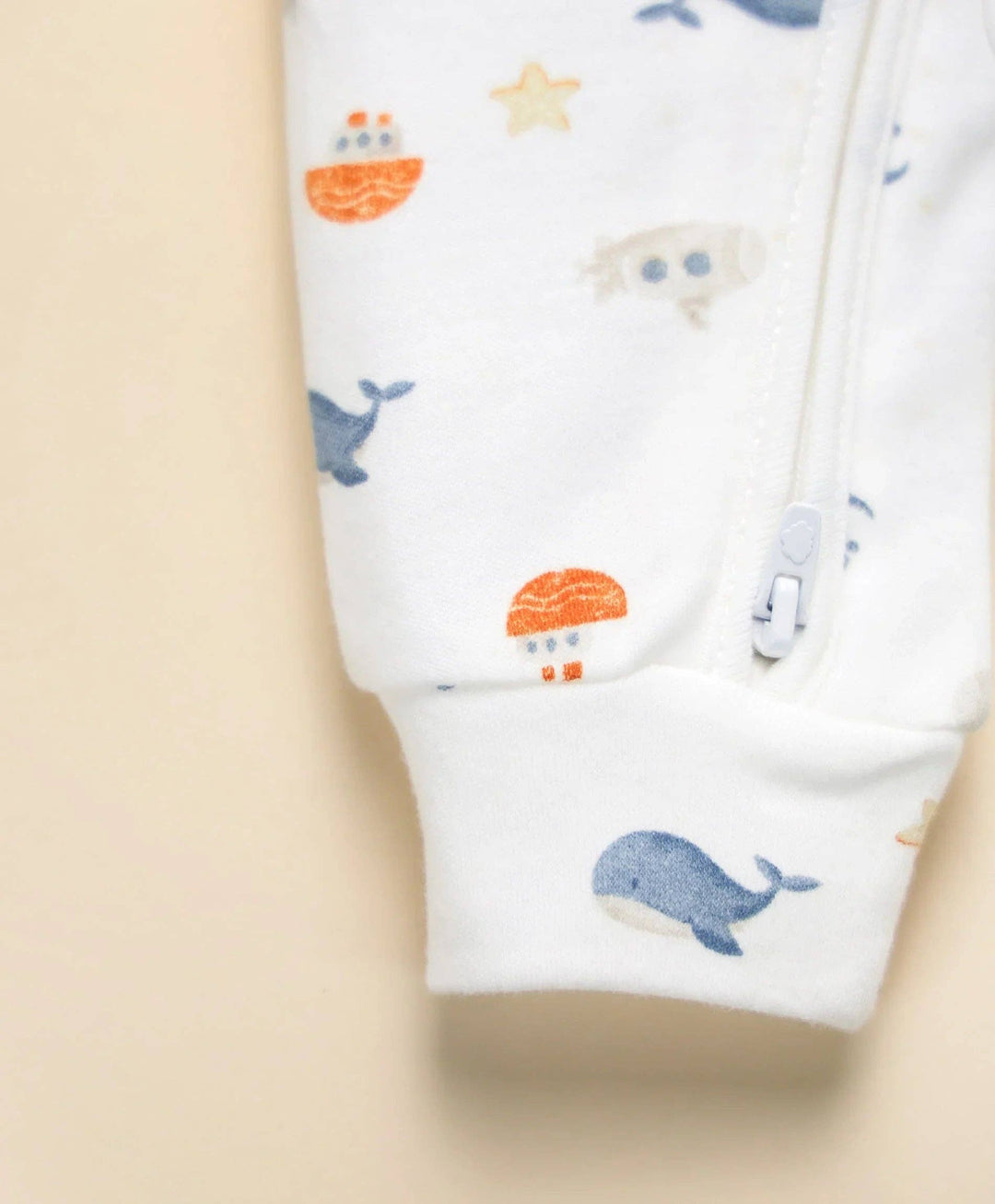 Organic Cotton Growsuit - Sea