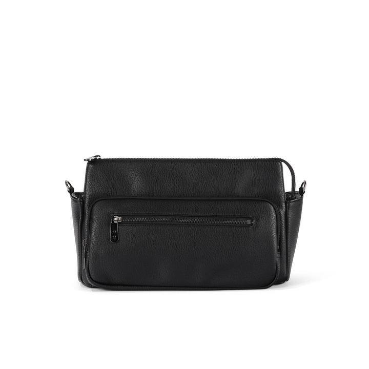 Multitasker Pram Caddy 2.0 - Black Vegan Leather