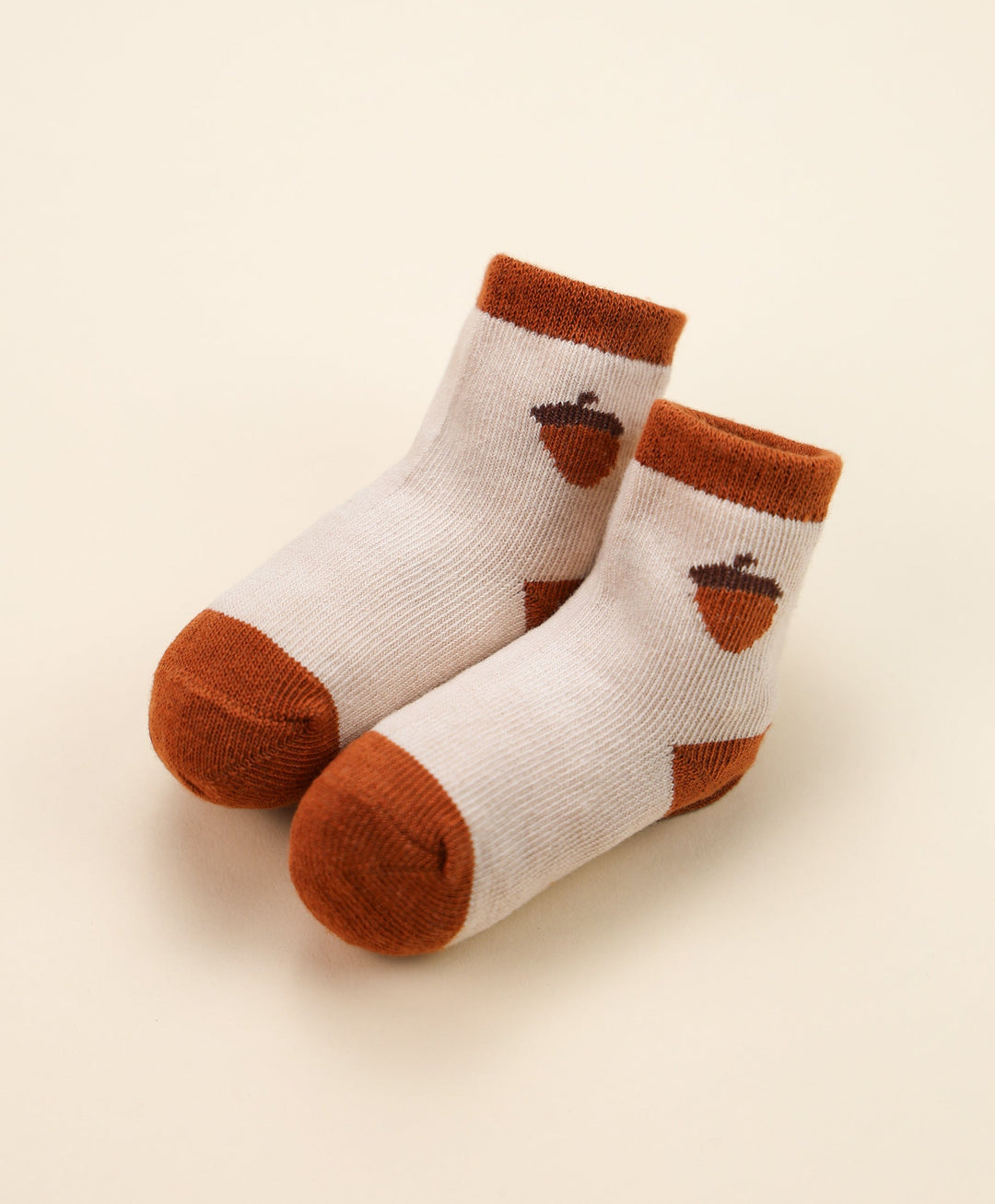 Organic Cotton Baby Socks - Acorn