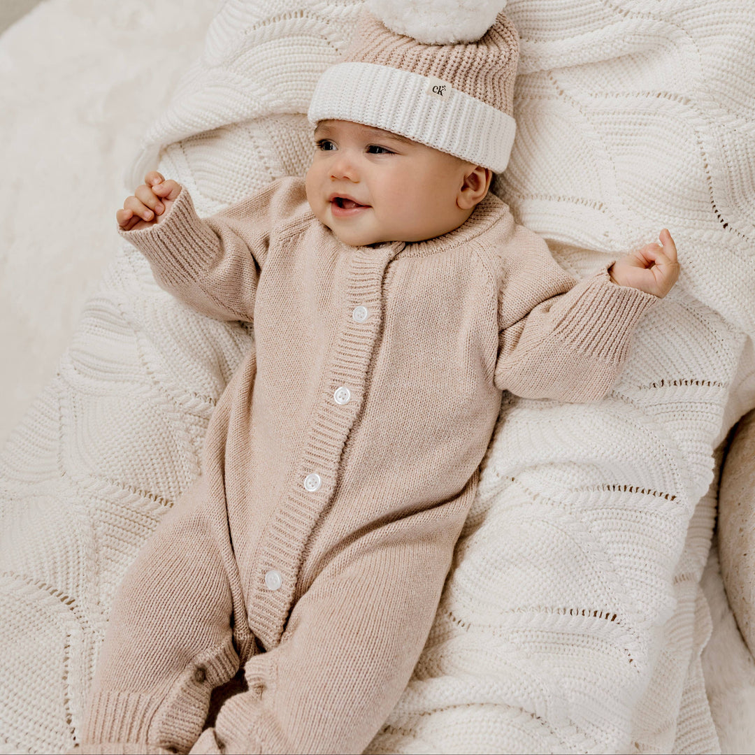 Classic Knit Romper | Biscotti