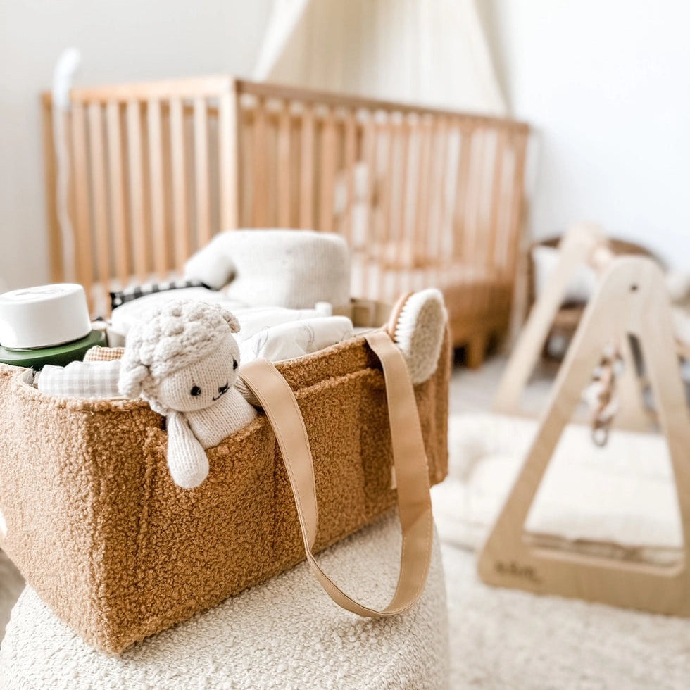 Nappy Caddy Organiser - Teddy Brown
