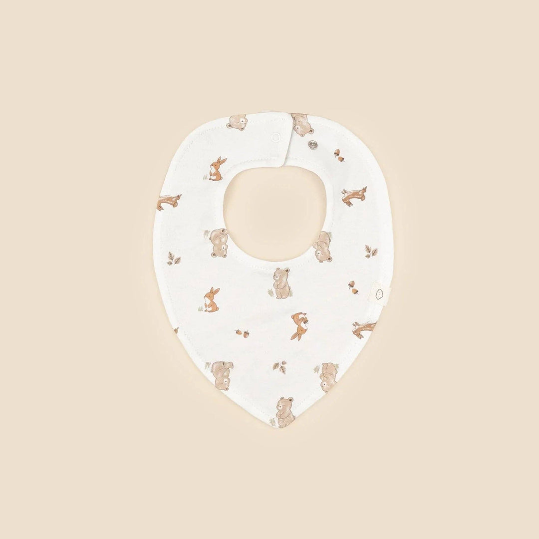 Organic Cotton Bib - Bear & Bunny