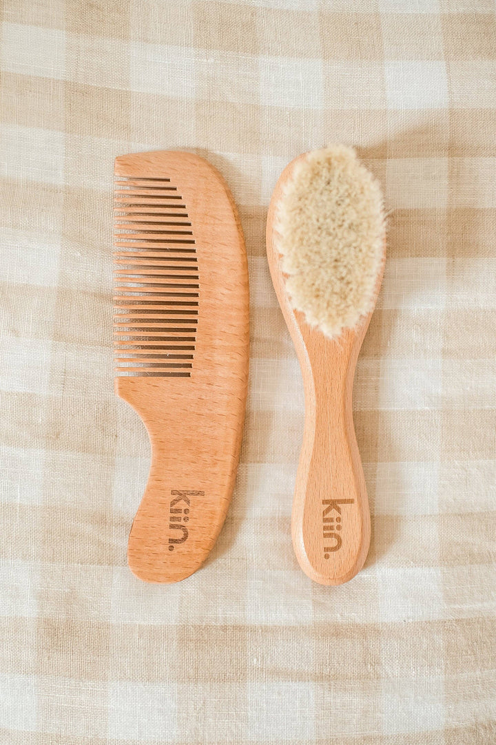 Brush & Comb Set | Baby - Wooden