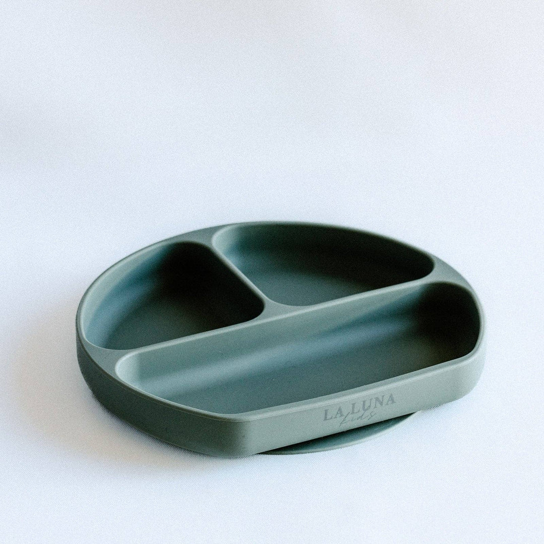 Silicone Suction Plate - Sage