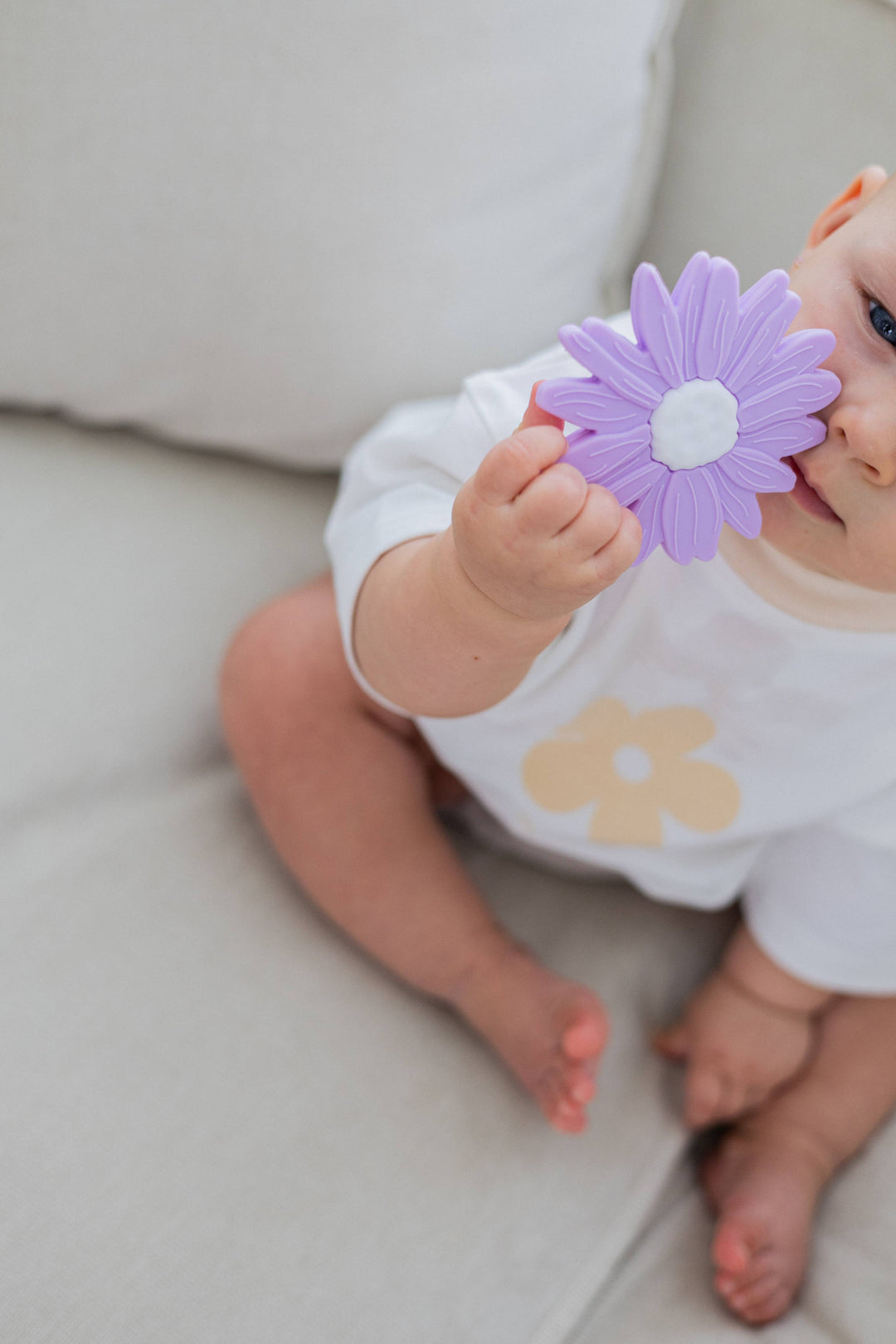 Teether | Silicone -  Lilac Daisy